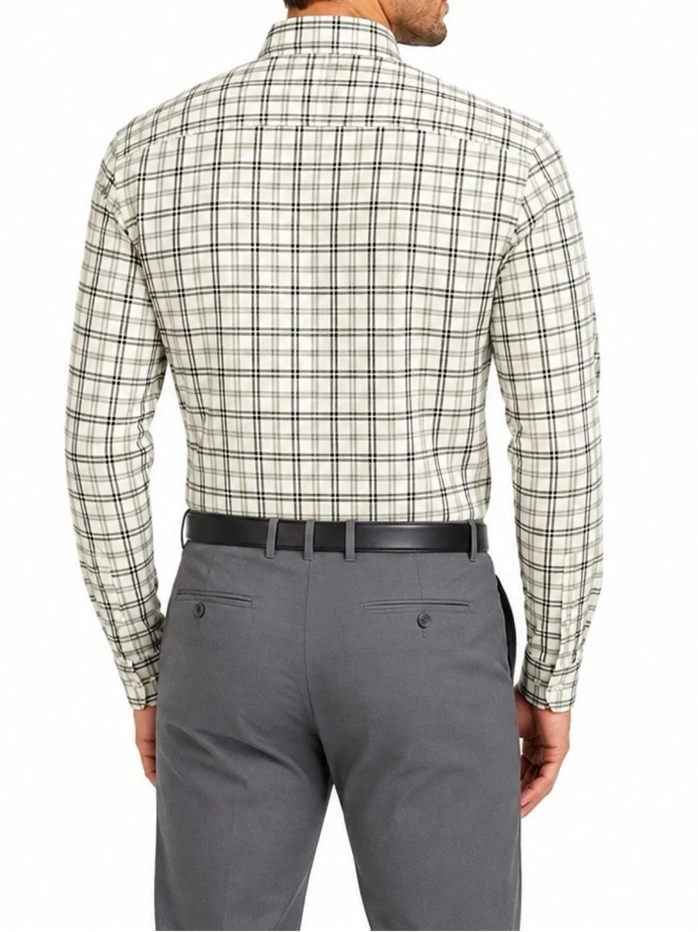 Banana Republic Men’s Slim Fit Plaid Long Sleeve Shirt – Size Large